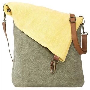 NWT Vintage Addiction Jute Foldover crossbody/messenger bag